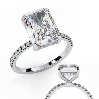 Rectangle Diamond Ring