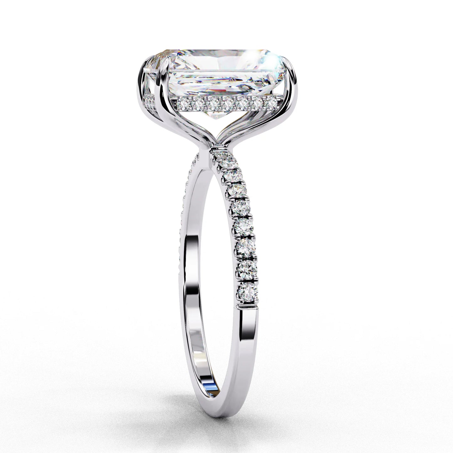 rectangle diamond ring