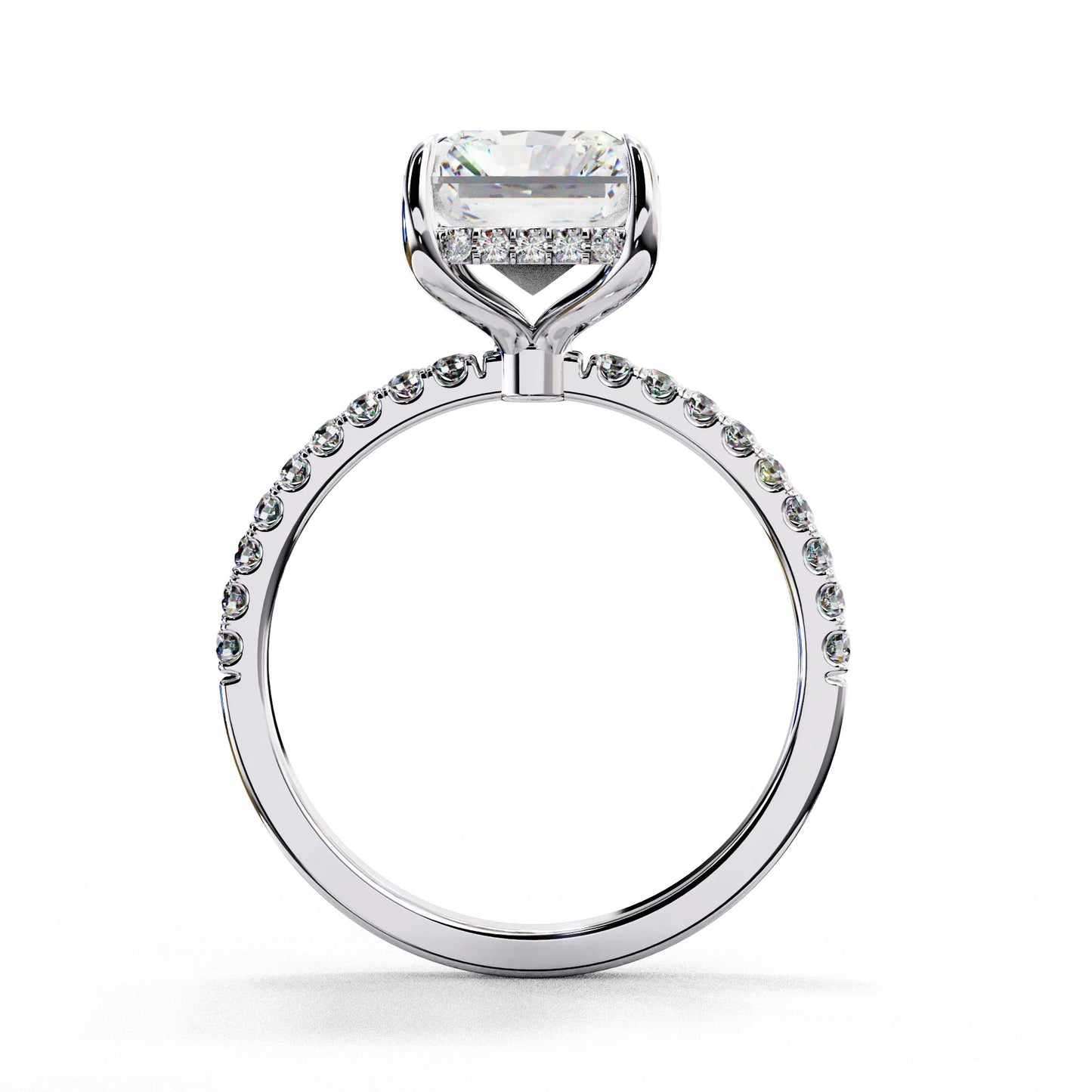 rectangle diamond ring