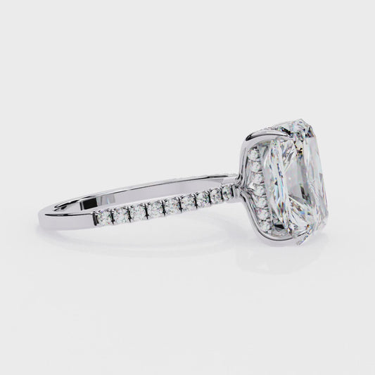 Rectangle Diamond Ring