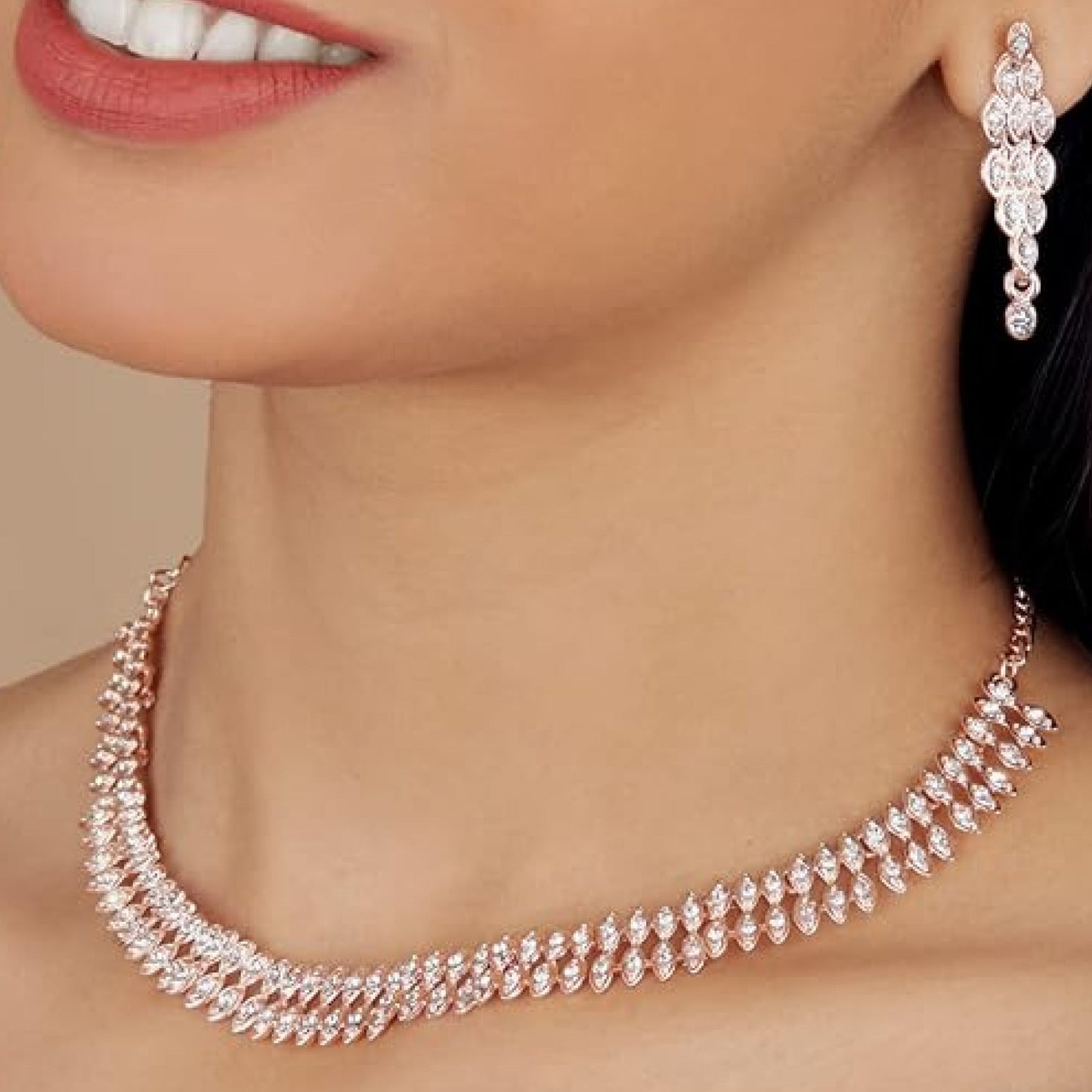 elegant designed diamond necklace